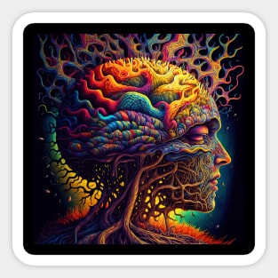 Psychedelic imagination Sticker
